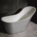 Inter Ceramic Свободностояща вана Inter Ceramic, бяло-сив акрил, 153x71.5 см (LB1950S)