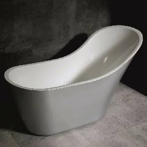 Inter Ceramic Свободностояща вана Inter Ceramic, бяло-сив акрил, 153x71.5 см (LB1950S)