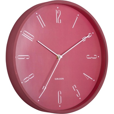 Present Time Růžové nástěnné hodiny Grand 30 cm