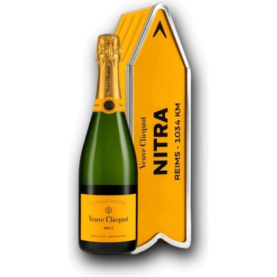 Veuve Clicquot Yellow Label šipka Nitra 12,5% 0,75 l (darčekové balenie plechová dóza)