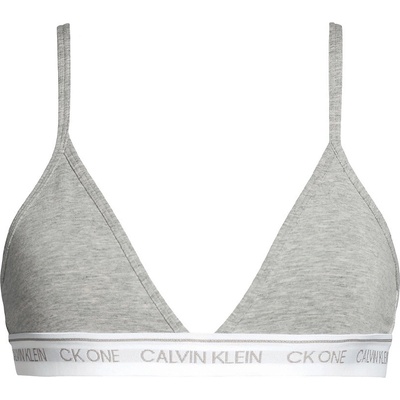 Calvin Klein CK ONE gray triangle podprsenka s nastaviteľnými ramienkami