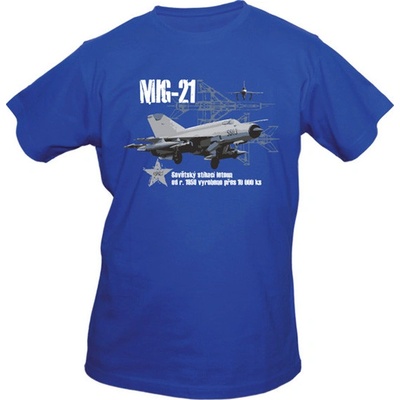 Triko Exc MIG 21 modré