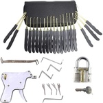  Mobilly комплект шперцове 30 в 1 с тренировъчна ключалка + шперц пистолет (lockpick GUN) (ML0002)