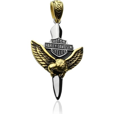 BM Jewellery Přívěsek HARLEY DAVIDSON z chirurgické oceli S313130