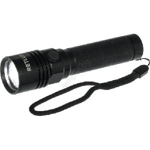 Retlux - LED акумулаторен алуминиев фенер LED/3W/2000 mAh IPX4 черен (FT1348)