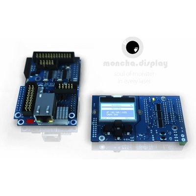 SHOWTACLE | MONCHA Display, OEM controller + software pro laserové projektory, ethernet, ILDA, DMX LSM0008