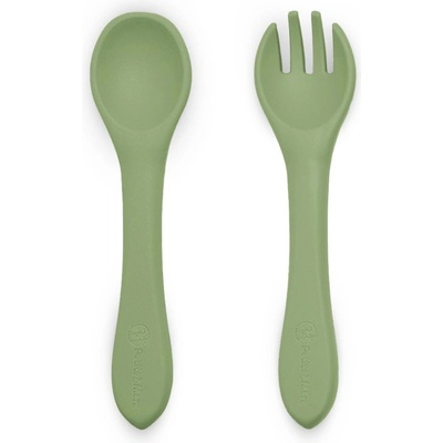 Petite&Mars Take&Match Silicone Cutlery příbor Sweet Pea 6m+ 2 ks