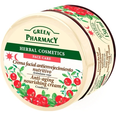 Green Pharmacy Face Care Cranberry výživný krém proti stárnutí pleti (0% Parabens) 150 ml