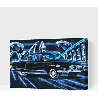 Vymalujsisam.cz Malování podle čísel Tatra 603 Velikost 40 x 60 cm Rámování Na kartonové desce