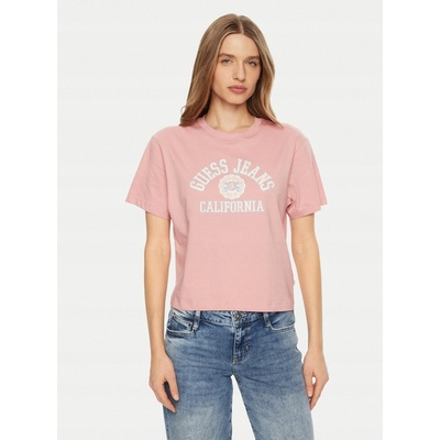 Guess Jeans dBavlnené tričko ámske W5RI43 K8HM0 W5RI43.K8HM0 ružová