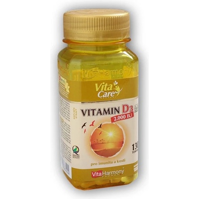 VitaHarmony Vitamín D3 2000 IU 50mcg 130 toboliek
