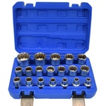 HAWEK Вложки 1/2", Spline, HAWEK HW-1011, мултифункционални, 19 части (UNI-09129)