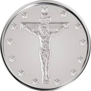 Macoins gold Сребърен медал Разпятие Христово - Гигински манастир