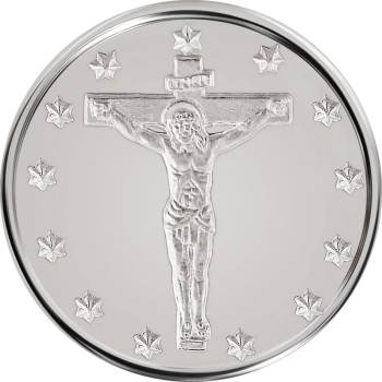 Image 1 of Macoins gold Сребърен медал Разпятие Христово - Гигински манастир