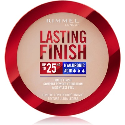 Rimmel Lasting Finish 25H компактна пудра SPF 20 цвят 004 Rose Ivory 7 гр