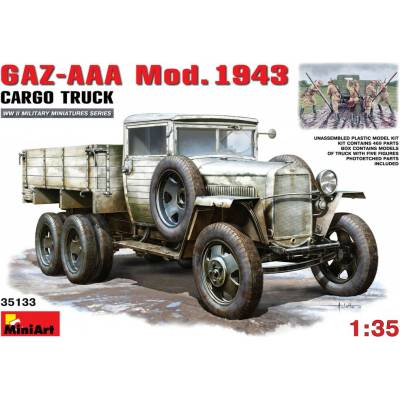 MiniArt GAZ AAA Mod. 1943 Cargo Truck w/ Figures 1:35