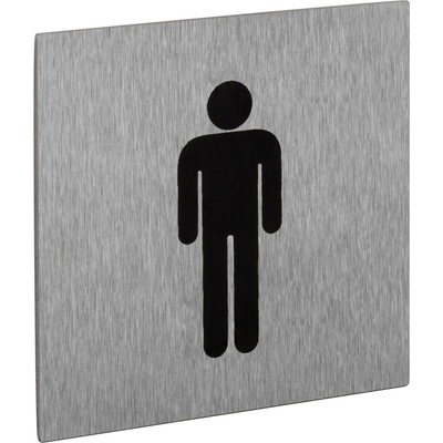 Walteco Symbol "WC-muži", 60x60mm, nerez, samolepka , 20876