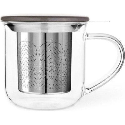 VIVA 400 мл чаша за чай с цедка и сиво капаче VIVA от серия Minima (1006985)