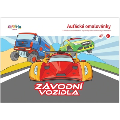 Omaľovanka Pretekárske vozidlá