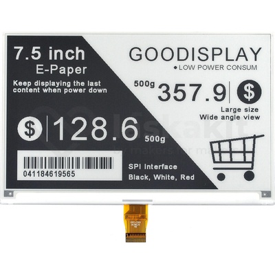 Good Display GDEY075T7 7.5" 800x480 ePaper displej Grayscale