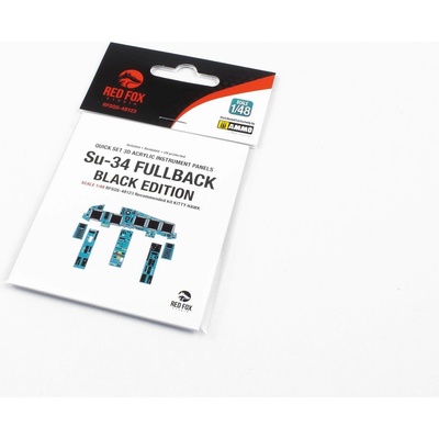 Kitty Hawk Red Fox Studio Kft. Red Fox Studio Su-34 FULLBACK BLACK EDITION for 1:48