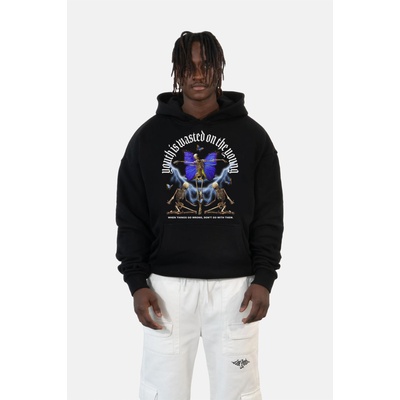 Urban Classics Суичър LY HOODY BUTTERFLY black XXLUB-LY010-00007 - Бял, размер XXL