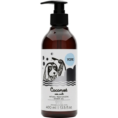 Yope Coconut & Sea Salt prírodný sprchový gél s hydratačným účinkom 400 ml