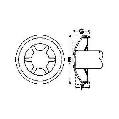 podložka pr. 5x12.4x3.8 A2 NEREZ StarLock krytka kulatá – Hledejceny.cz