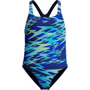 Speedo Детски бански костюм Speedo Kid's Hyperboom Print Medalist One Piece Swimsuit - Peacoat - размер 116 (EU) (750-2737-0312)