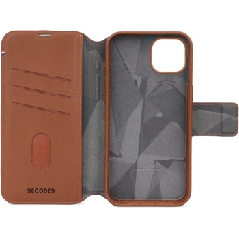 Decoded Leather Detachable Wallet, tan - iPhone 15 Pro Max (K-D24IPO15PMDW5TN)