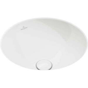 Villeroy & Boch Loop&Friends - Умивалник за вграждане, диаметър 33 см, без преливник, алпийско бяло 4A510101 (4A510101)