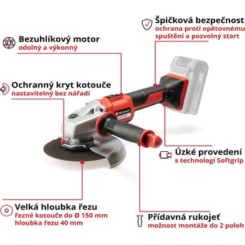 Einhell TE-AG 18/150 Li BL Solo 4431144