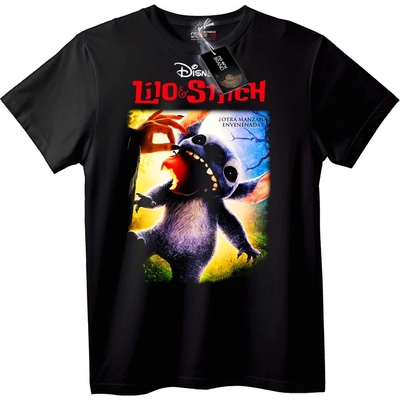 NOONEBRAND Тениска Lilo & Stitch Halloween - 7XL, Black