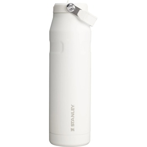STANLEY 1913 Flip Straw Drinking Bottle with Straw 1.06L - Thermal Mug Cools for 17 Hours - 4 Days Ice Cold - BPA Free - Leakproof - For Drink Holders - Dishwasher Safe - Frost - 10-12111-064 (10-12111-064)