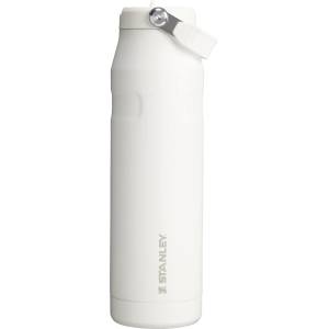 STANLEY 1913 Flip Straw Drinking Bottle with Straw 1.06L - Thermal Mug Cools for 17 Hours - 4 Days Ice Cold - BPA Free - Leakproof - For Drink Holders - Dishwasher Safe - Frost - 100000108035 (10-12111-064)