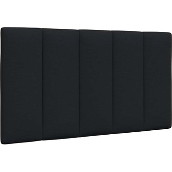 vidaXL Мека табла за легло Hanko, черна, 90 см, плат (4019144)