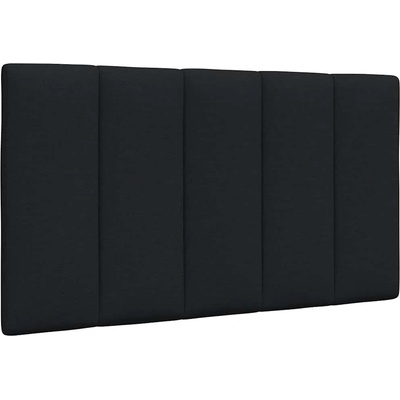 vidaXL Мека табла за легло Hanko, черна, 90 см, плат (4019144)