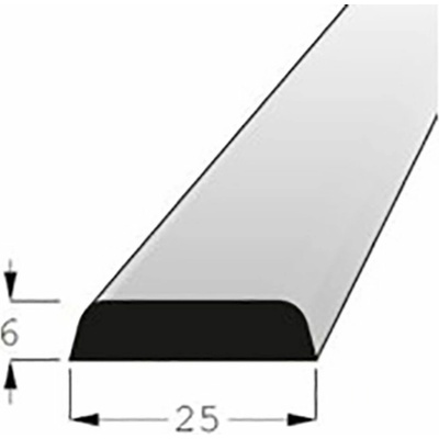 Lišta krycí borovice 25x6mm, délka 200cm