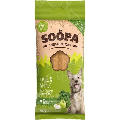 Soopa Tyčinky Kel a Jablko dentálne maškrty 100 g
