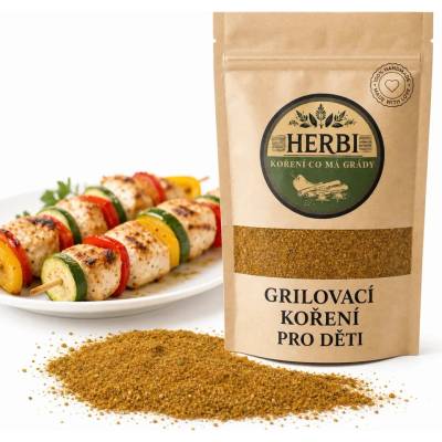 Herbi Grilovacie korenie pre deti – jemná zmes bez pálivosti 500 g