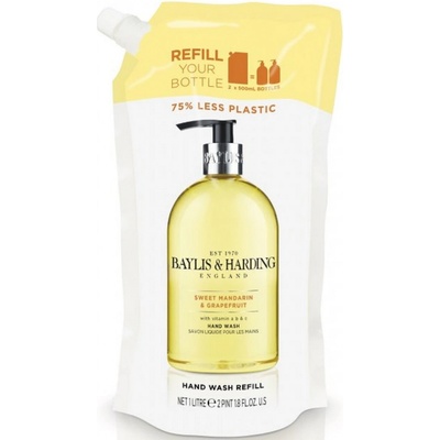 Baylis & Harding Sladká mandarinka a Grapefruit tekuté mýdlo na ruce náhradní náplň 1000 ml