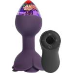 Loviss Posy Garden Butt Plug Vibrator with Remote Purple