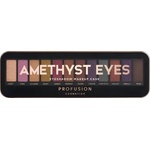 Profusion Cosmetics Amethyst Eyes Eyeshadow Makeup Case - Палитра с 12 цвята сенки за очи и четка