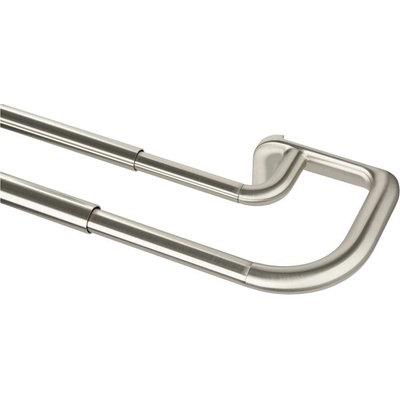 Umbra Ocelová roztažitelná dvojitá garnýž 213-365 cm Twilight – Zboží Mobilmania