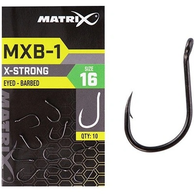 Matrix MXB-1 Barbed Eyed End Black Nickel vel.14 10 ks
