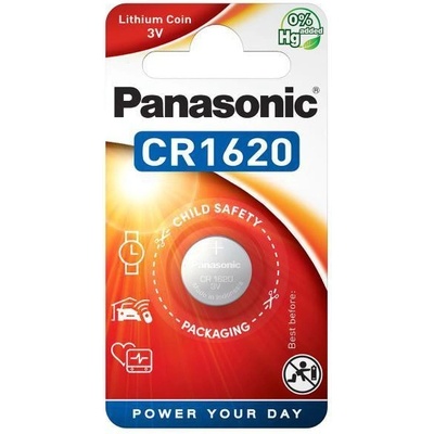 Panasonic Бутонна батерия panasonic cr-1620, 3v, Литиева (pan-bl-cr1620)