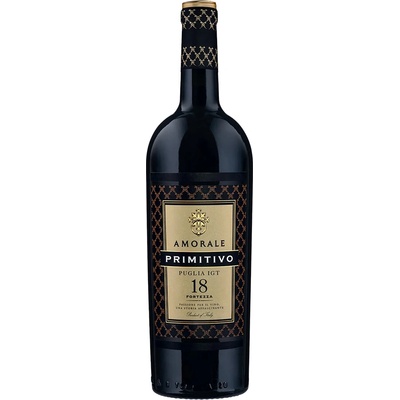 Amorale Primitivo 18 IGT Puglia 2024 18% 0,75 l (čistá fľaša)