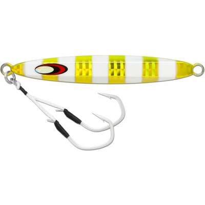 Storm pilker Jig Gomoku Slide Dancer UV Chartreuse Glow Zebra 12,6cm 160 g