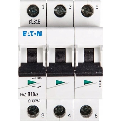 Jistič 3P B 10A 15kA AC FAZ B10/3 | EATON | 278843