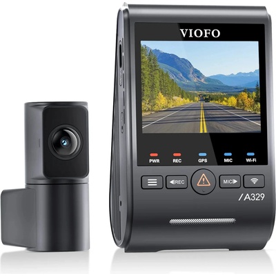 Видеорегистратор Dash Cam A329S 2 Channel - 4K, HDR, Dual Sony STARVIS 2, GPS, Bluetooth, Wi-Fi 6 (VIOFO-A329S-2CH)